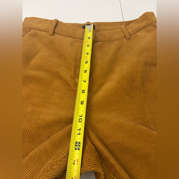 J. Crew Mustard Yellow Corduroy Pants in Women Size 8 100% Cotton EUC - Picture 7 of 11